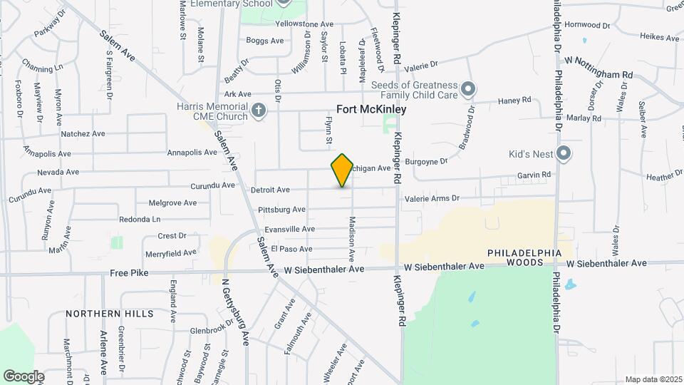 3612 Detroit Ave Map and Location Details