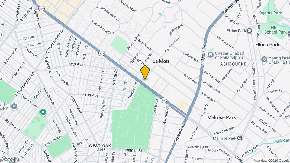 7309 Sycamore Ave Map and Location Details