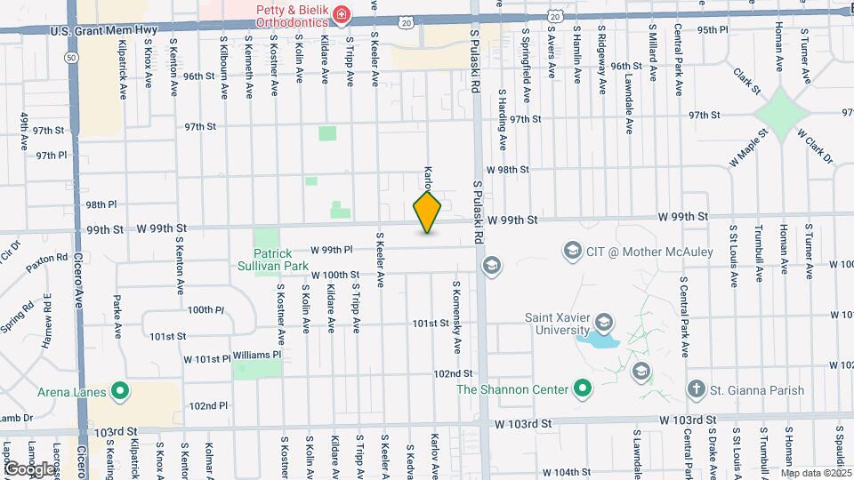 4100 W 99th Pl Map and Location Details