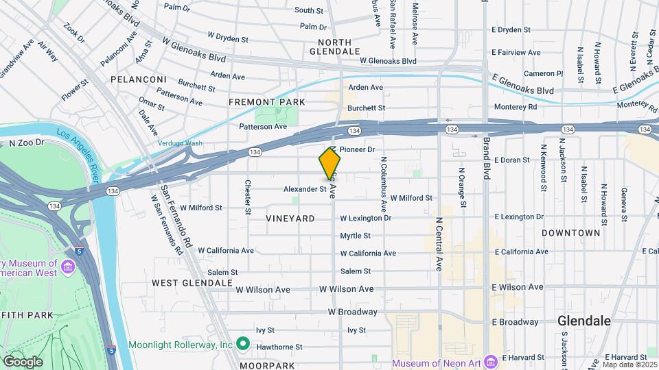 501 Alexander St Map and Location Details