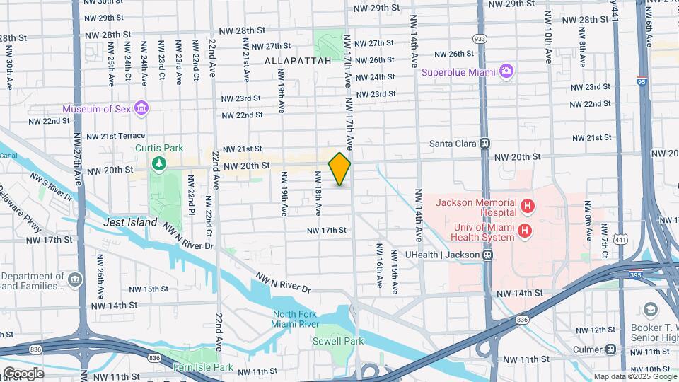 1726 NW 19th St Map and Location Details