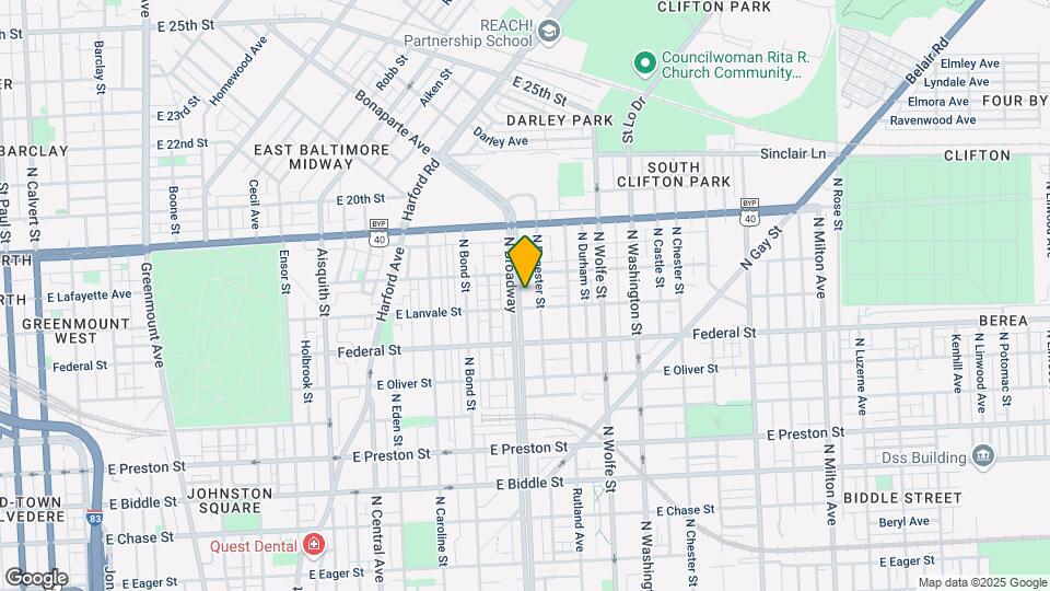 1715 N Broadway Map and Location Details