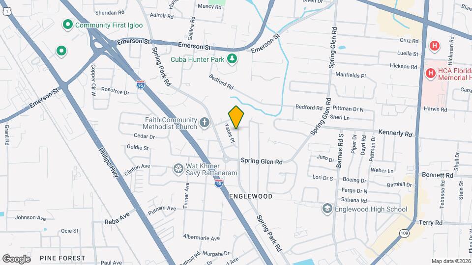 4118 Spring Park Cir Map and Location Details