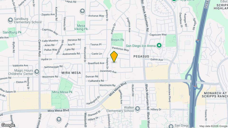 9031 Amberly Cir Map and Location Details