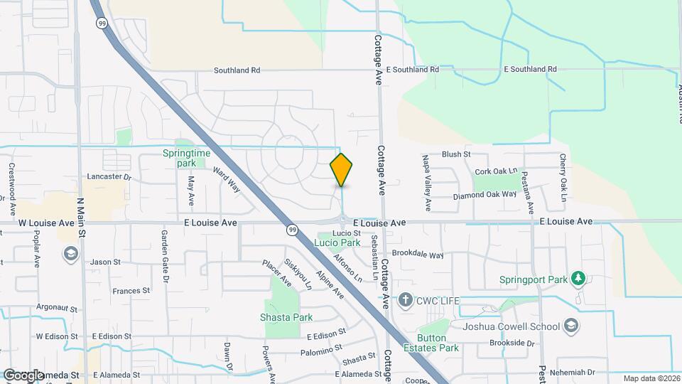 1136 Crescent Ave Map and Location Details