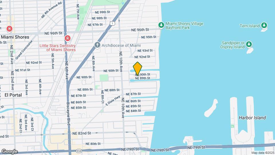 1109 NE 89th St Map and Location Details