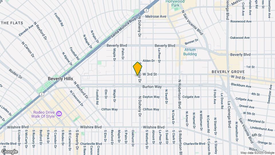 311 S Doheny Dr Map and Location Details