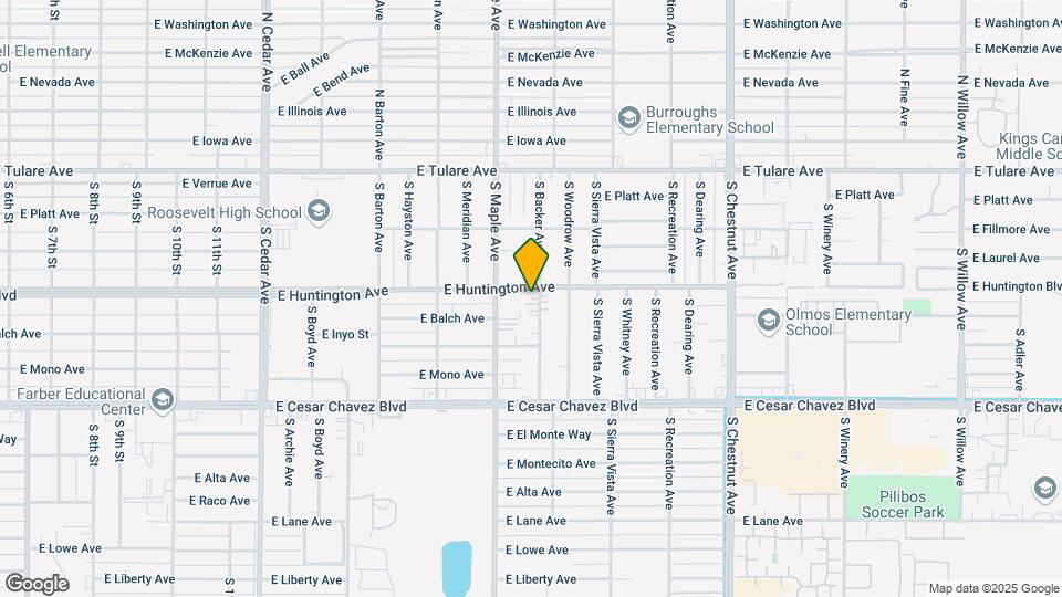 418 S Backer Ave Map and Location Details