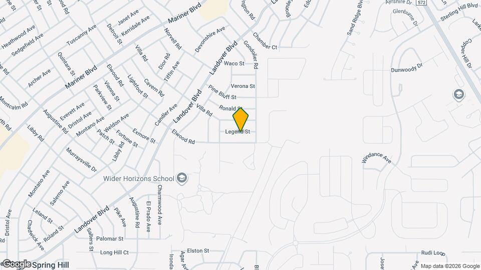 12254 Legend St Map and Location Details