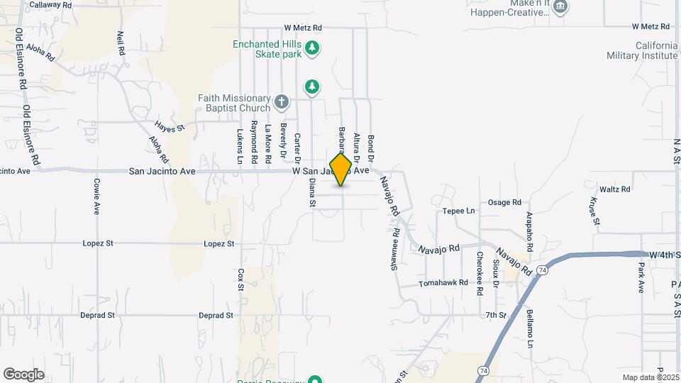 1300 Mt Diablo St Map and Location Details