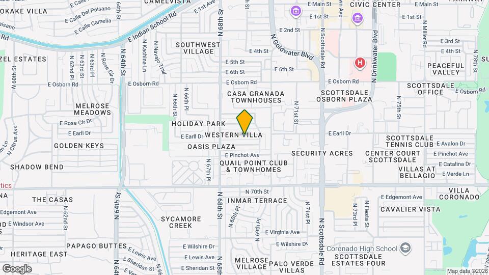 6845 E Earll Dr Map and Location Details