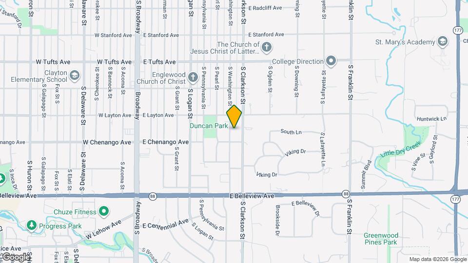 4850 S Washington St Map and Location Details