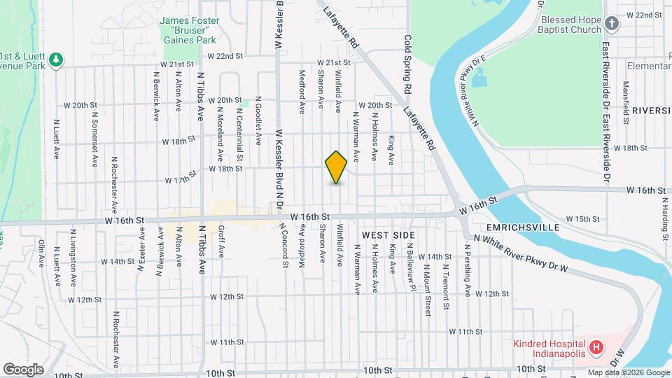 1702 Winfield Ave Map and Location Details