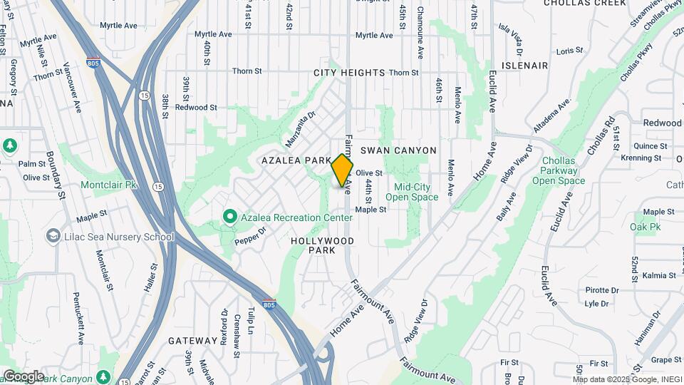 2644 Fairmount Ave Mapa y Detalles de la Ubicación
