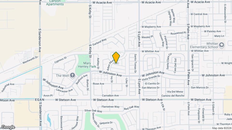 2277 Oak Ave Map and Location Details