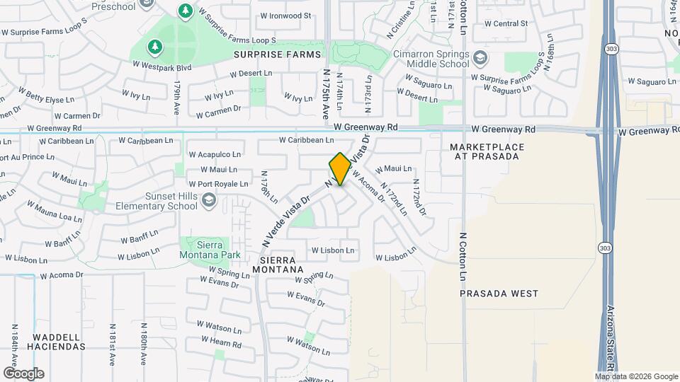15164 N 173rd Ln Map and Location Details