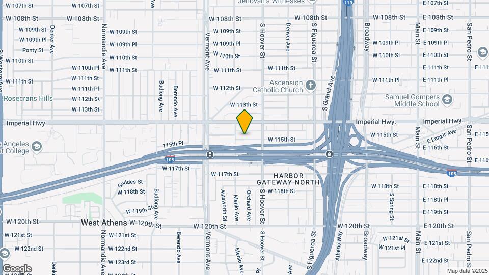 741 W 115th St, Unit 1 Map and Location Details