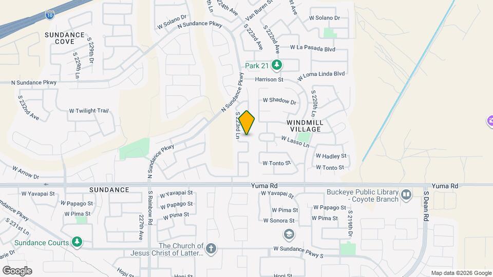 22332 W Lasso Ln Mapa y Detalles de la Ubicación