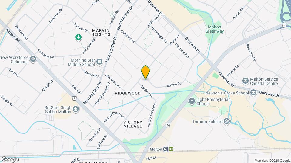 7160 Justine Dr Map and Location Details