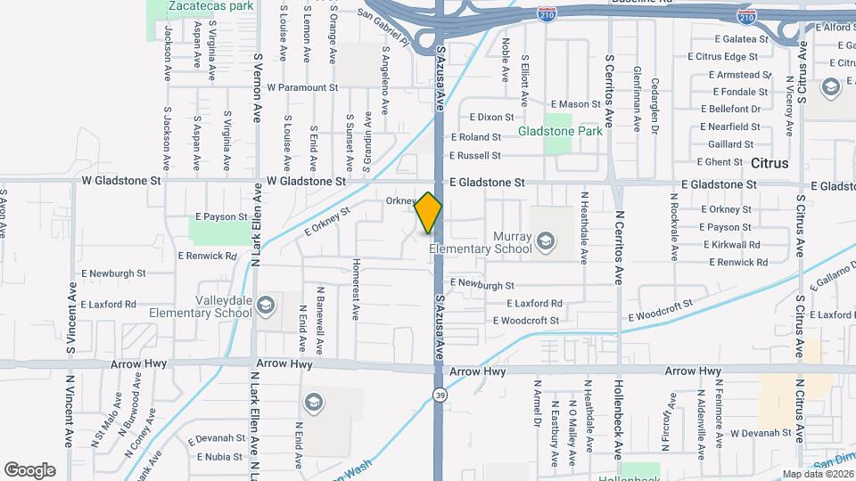 555 S Azusa Ave Map and Location Details
