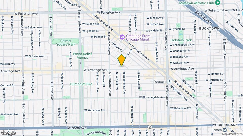 2706 W Armitage Ave Map and Location Details