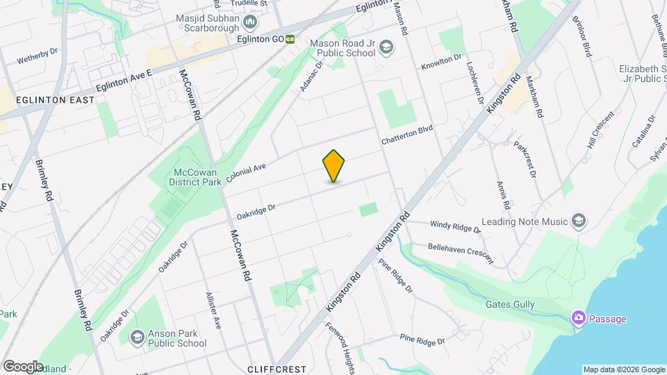 208 Oakridge Dr Map and Location Details