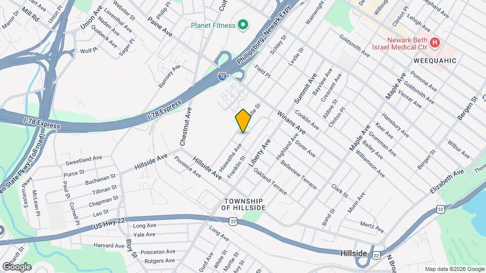1482 Hiawatha Ave, Unit 2ND FLOOR Mapa y Detalles de la Ubicación