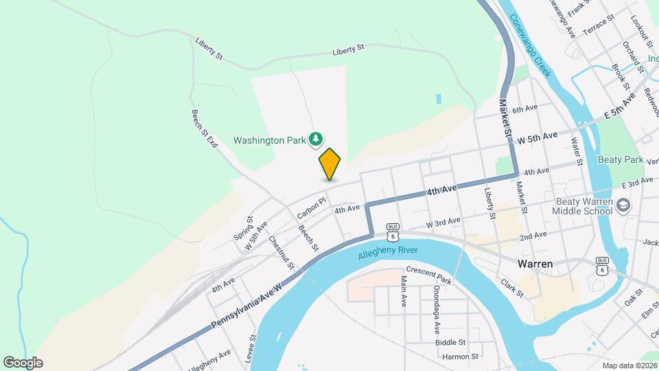 718 W 5th Ave Map and Location Details