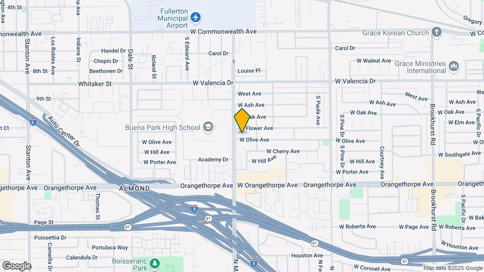 2721 W Olive Ave, Unit A Map and Location Details
