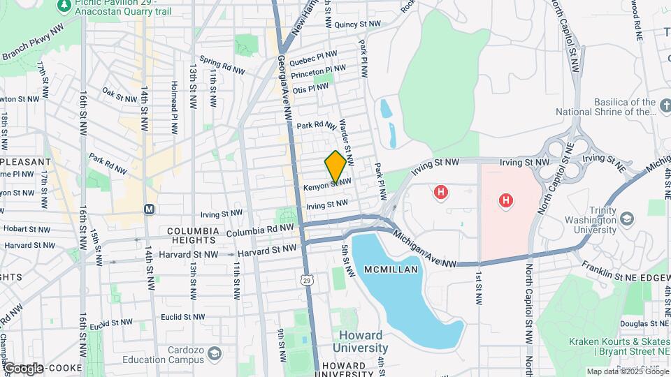 526 Kenyon St NW Map and Location Details