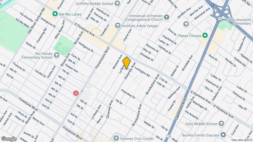 10331 Downey Ave Mapa y Detalles de la Ubicación