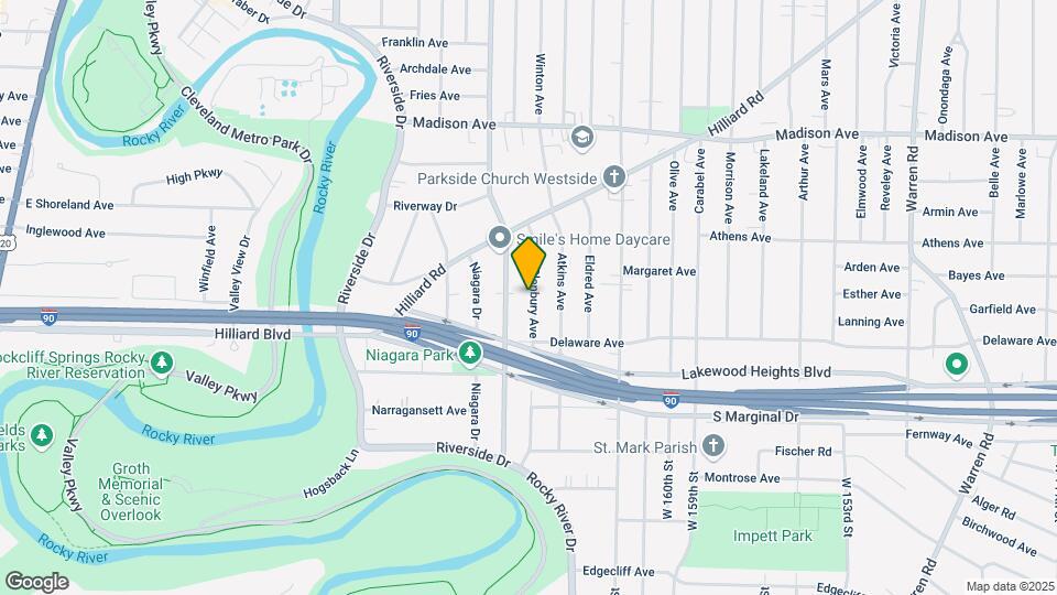 2176 Glenbury Ave Map and Location Details