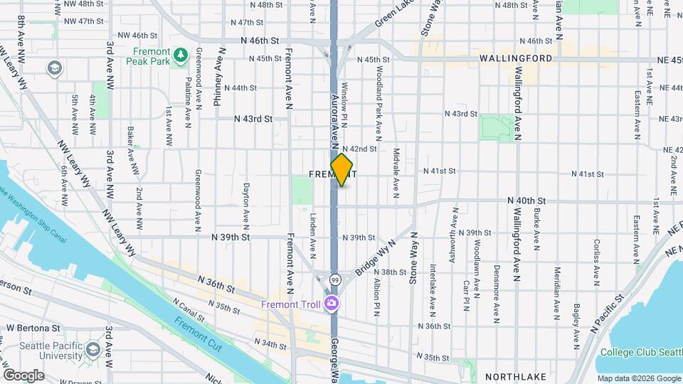 4020 Aurora Ave N Map and Location Details