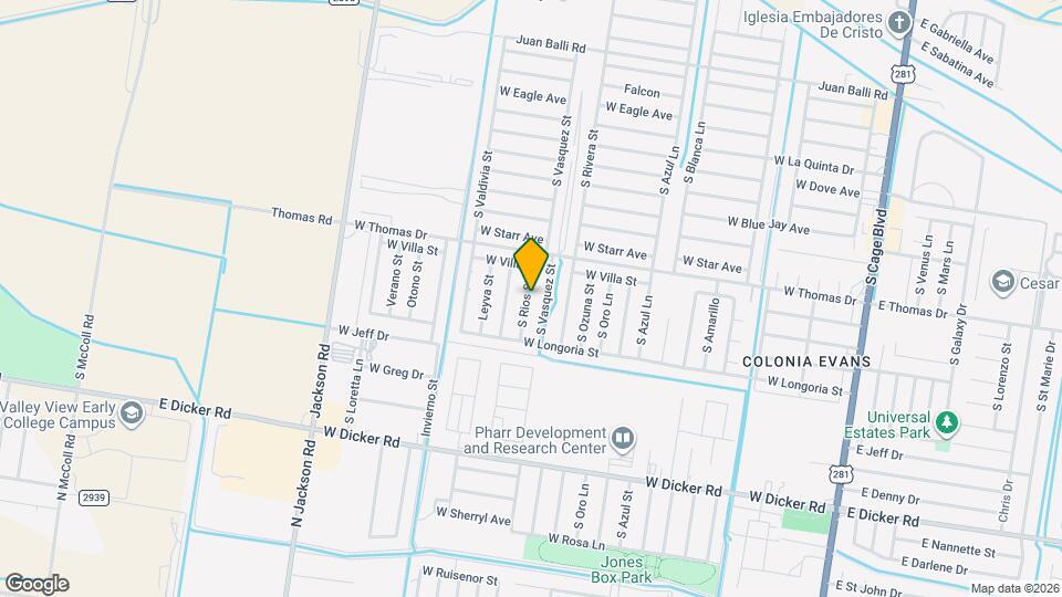 6707 S Rios St Mapa y Detalles de la Ubicación