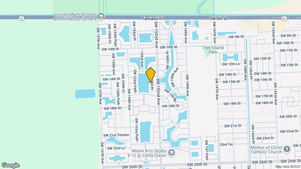 1500 SW 152nd Pl Map and Location Details