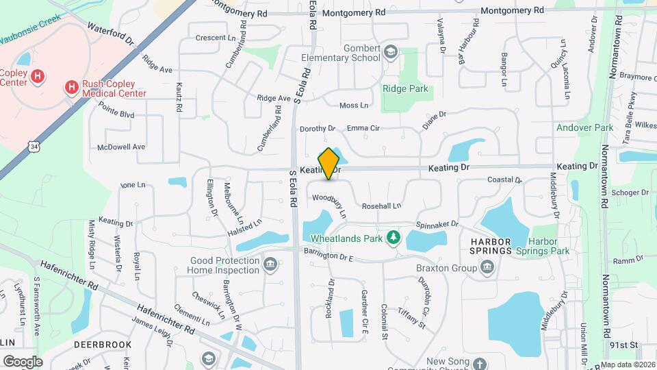 2509 Rosehall Ln Map and Location Details