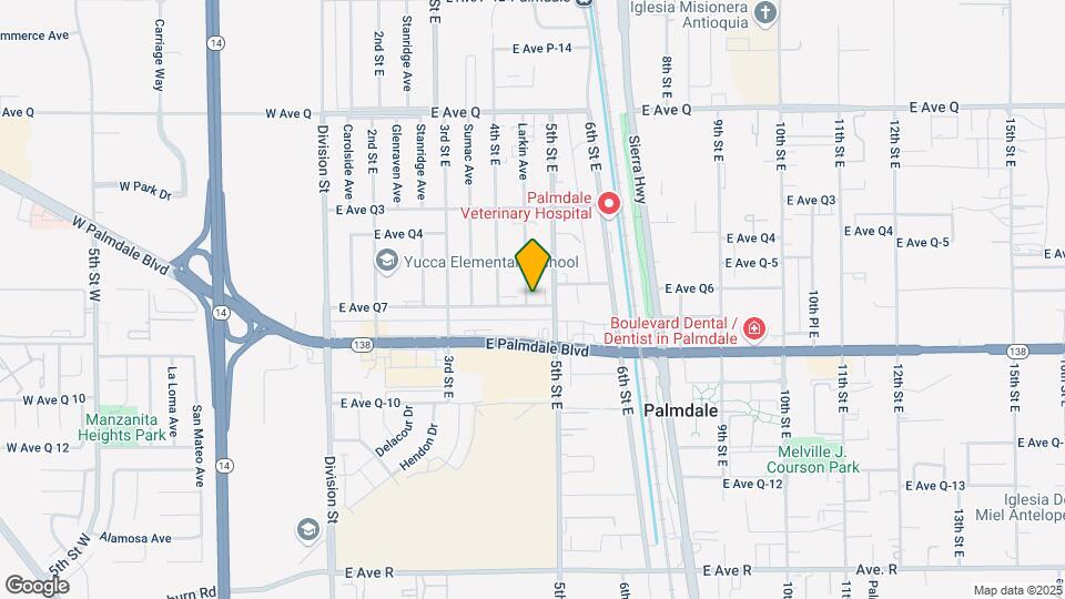 437 E Avenue Q7 Mapa y Detalles de la Ubicación