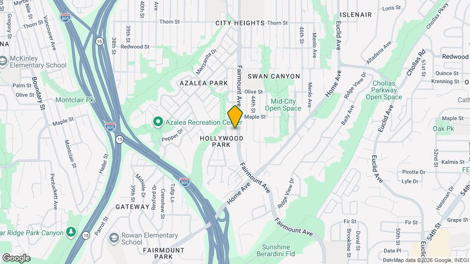 2538 Fairmount Ave Map and Location Details