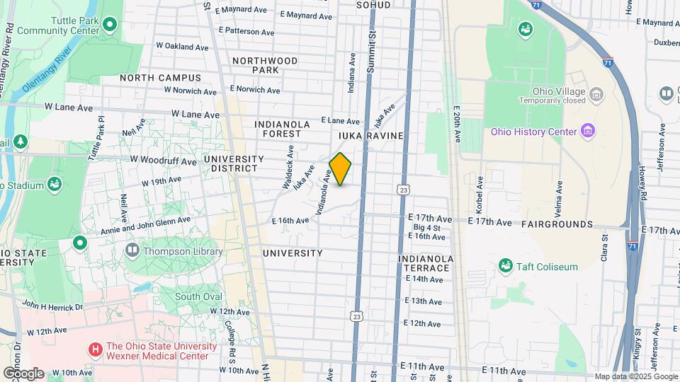 227 E 18th Ave Map and Location Details