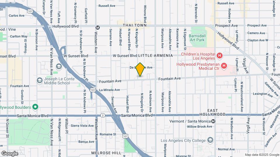 5209 Fountain Ave Mapa y Detalles de la Ubicación