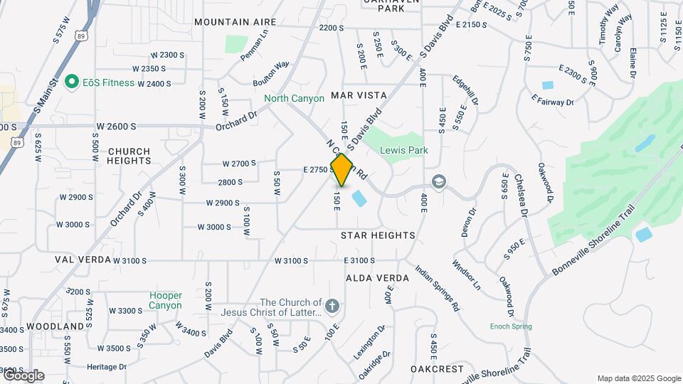 2851 S 150 E, Unit 2 Bed 1 bath Map and Location Details