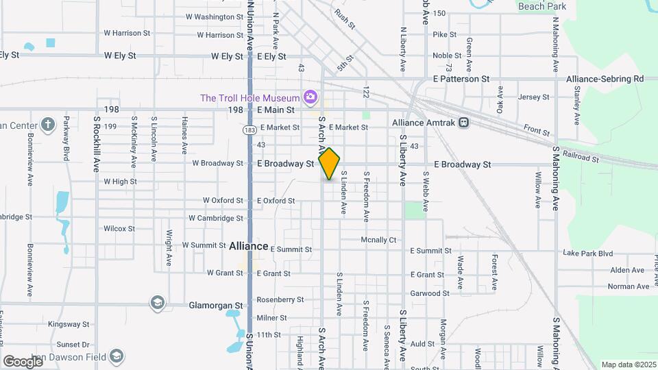 317 E High St Map and Location Details