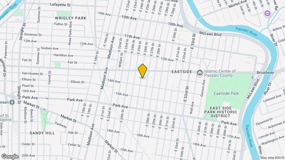 619 E 26th St Map and Location Details