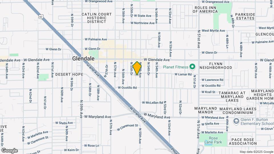 6738 N 55th Ave Map and Location Details
