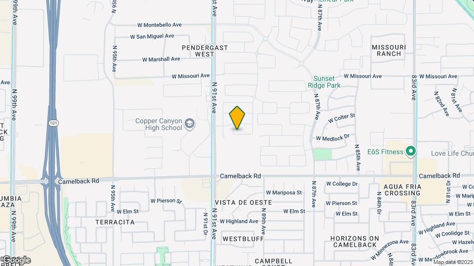 8958 W Orange Dr Map and Location Details