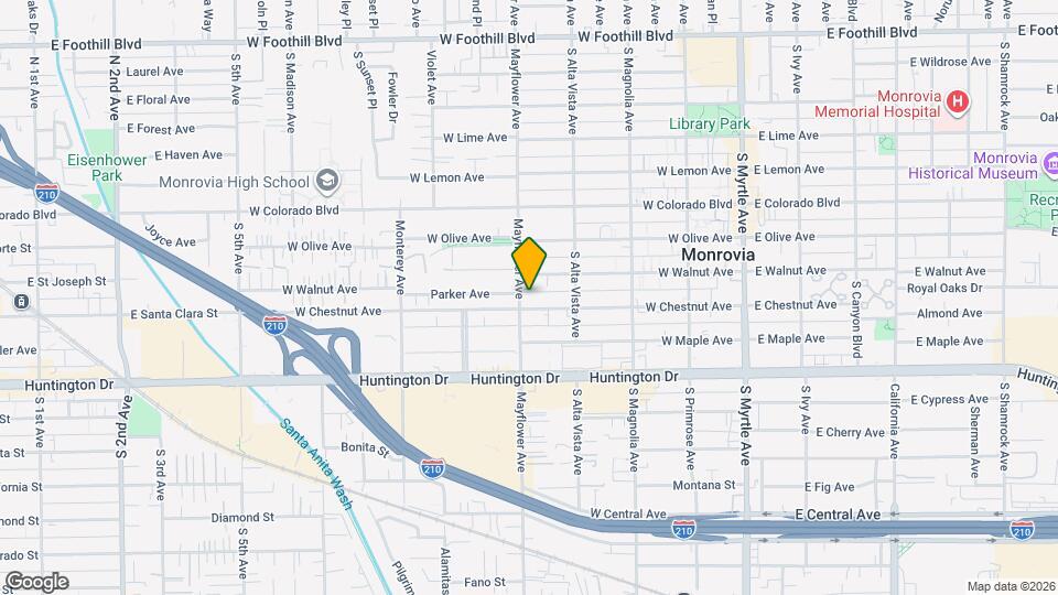 818 Mayflower Ave Map and Location Details