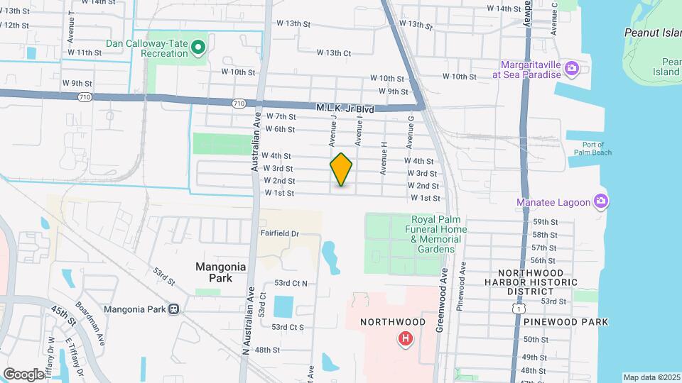 840 W 1st St Map and Location Details