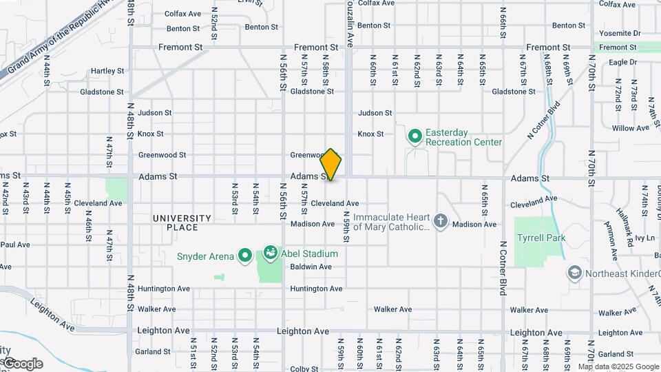 2940 N 58th St Map and Location Details