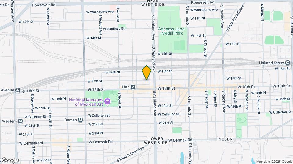 1627 W 17th St Map and Location Details