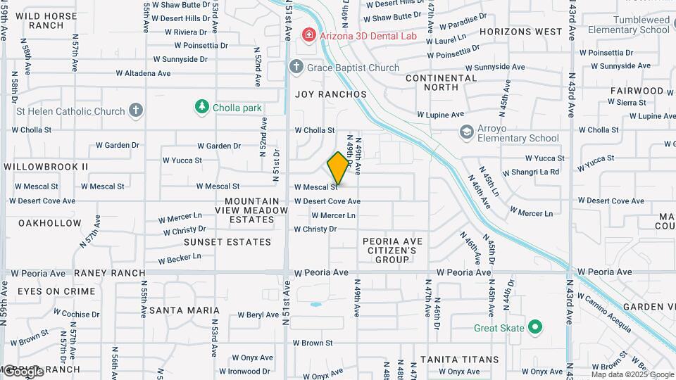 4925 W Mescal St Map and Location Details